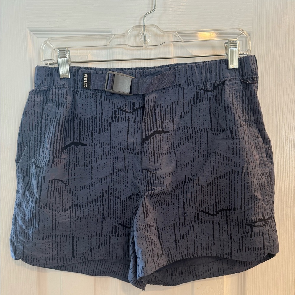 REI Navy Patterned Athletic Shorts